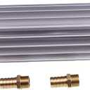 Universal 15" Single Pass Aluminum Finned Transmission Oil Cooler Compatible with Hot Rods Classic Engines Including GM Pontiac Mopar