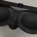 Moisture Chamber Glasses for Dry Eyes  Soft Silicone Sleep Goggles, Reusable & Lightweight Sleep Mask, Custom Fit for Comfort (Black)