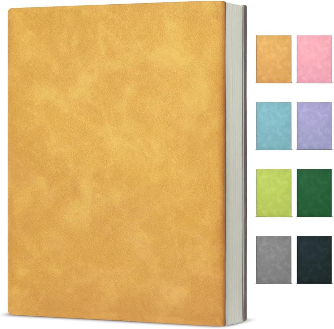 Journal Notebook for Women Men, College Ruled Notebook for Work School Writing Note Taking Journaling, 6 x 8.2 Inches -Orange