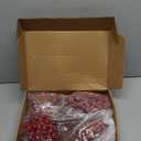 Syhood 40 Pcs 9.8 Inch Red Valentine's Day Artificial Holly Berry Picks Stems Set, 4 Styles Glitter Sprays Snowy Fake Berries Wedding Winter Decoration for Centerpiece Vase Christmas Picks