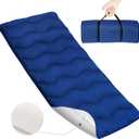 Cot Mattress Pad, 30"x75" Quilted Foam Camping Cot Mattress Topper with Anti-Slip Bottom, Breathable & Comfortable Cot Pads for Camping/Rv Bunk/Narrow Twin Beds, Sleeping Cot Mattress Pad Only (navy)