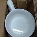 Kook French Onion Soup Crocks, Stackable Ceramic Bowls with Handles, Oven, Microwave and Dishwasher Safe, for Cereal, Soups, Casseroles, with Handle, Stoneware, 24 oz, Set of 4, Black