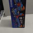 Kids Toys for 3 4 5 6 7 8 Years Old Boys, Carrier Truck Transport Car with Lights Sounds, Christmas Birthday Gift for Toddler, Foldable Layer Car Race Track Playset with Race Track, 6 Metal Toy Cars (Blue)