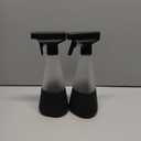 Cleancult Glass Spray Bottles (16oz, 2 Pack) - Refillable All Purpose Cleaning Spray Bottle - BPA-Free Plastic Nozzle & Non Slip Silicone Sleeve - Shatter Resistant, Dishwasher Safe - Matte Black