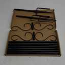 Double Shepherds Hooks for Outdoor,2 Pack 90 Inch Bird Feeder Pole with 5 Prongs Base,Heavy Duty Shepherds Hook,Suitable for Garden in Hanging Flower Basket,Lantern,Bird Nests (90 Inch)