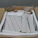 Solid Wood Rotating Bookshelf on Wheels, 6 Tier, Round Revolving Bookcase, 360 Spinning Book Shelf Tower for Kids, Narrow Rolling Bookshelves for Small Space, Corner, Bedroom, Office, White