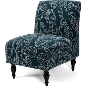 Liykimt Armless Accent Chair Cover Slipcover,Slipper Chair Stretch Spandex Removable for Armless Chair Furniture Protector Covers for Living Dining Room Hotel (Blue, 1)