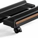 Adjustable Mobile CPU Stand,Ventilated PC stand for floor, Computer Tower Stand with Locking Caster Wheels Fits Most PC,Computer Mobile Cart Holder for Office,Gamers and Students