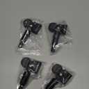 Set of 4 Veritek VPS001 TPMS 433mhz Tire Pressure Sensors for Porsche Replaces OE Part # 99760602101 99760602102 95536166100 w/Black Aluminum Valve Stems