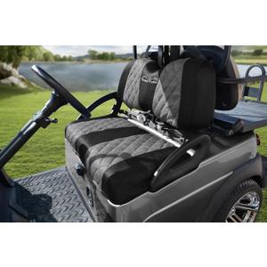 Golf Cart Seat Covers for Club Car Precedent,DS and Yama Golf Carts OEM Ordinary Front Seats,Breathable Washable Polyester Mesh Cloth. (Gray)