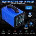 2026 Upgraded 12V/24V 0-20A Heavy Duty Battery Charger/Maintainer with Auto Shutoff, Repair & Winter Mode, 10 Modes & Color Screen for Car, Truck, Motorcycle, RV, Boat, Lawn Mower, Deep Cycle Chargers