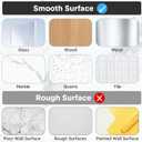 Lsnisni 20 Pack Shower Caddy Adhesive Replacement, Waterproof Shower Shelf Adhesive Strips, Strong Flat Hooks for Bathroom Storage Shelves and Kitchen Racks No Drilling, Clear