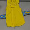 Dog Raincoat Reversible, Single Side Slicker Poncho Adjustable Waterproof Dog Rain Jacket with Leash Hole/Reflective Stripe Hooded Snowproof Windproof Clothes for Small to 3X-Large Dogs, L