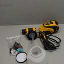 Paint Sprayer, 700W HVLP Spray Gun with Cleaning & Blowing Joints, 4 Nozzles and 3 Patterns, Easy to Clean, for Furniture, Cabinets, Fence, Walls, Door, Garden Chairs etc. VF803 (Yellow)