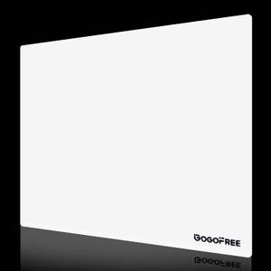 Glass Mousepad with Hard Surface for Gaming, Ultra Smooth Mouse Mat, Water-Resistant Large Mouse Pad Precision Speed Control for Esport Games/Office, White XL(15.719.6), 19.6L x 15.7W inches