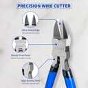 Wire Cutters 6 Pack, KAIHAOWIN 6 inch Dikes Small Wire Cutters Flush Cutters Wire Snips Clippers Diagonal Cutters Side Cutters Cutting Pliers for Crafting