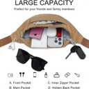 MAXTOP Large Crossbody Fanny Pack with 4-Zipper Pockets,Gifts for Enjoy Sports Festival Workout Traveling Running Casual Hands-Free Wallets Waist Pack Phone Bag Carrying All Phones