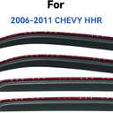 in-Channel Window Visors Rain Guards Shield for 2006-2011 Chevy HHR, Window Vent Wind Deflectors Visors Shades for 06-11 HHR