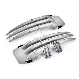 DAYSTART Plastic Wolf Claws with Dog Tags Pendant Fit for Wolverine Costume Cosplay Props