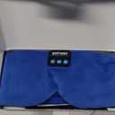 Sleep Mask Bluetooth 5.4 Headphones Soft Wireless Headband Eye Mask Blackout with Microphone (Blue)