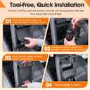TACORBO Center Console Hidden Storage Organizer Compatible with Jeep Gladiator JT 2020-2024 and Jeep Wrangler JL/JLU 2018-2025, Wrangler 4XE One-Touch Armrest Hidden Secret Compartment Box