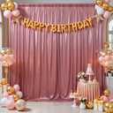 10ftx10ft Rose Gold Sequin Backdrop Curtain for Parties, Wrinkle Free Thick Glitter Sparkle Photo Backdrop Drapes 2 Panels 5x10FT Shimmer Back Drop Cloth for Wedding Birthday Photography Background