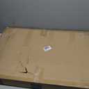 ZJSF Freestanding Dog Fence Indoor, Foldable Dog Gate for Doorways, Stairs or Hallways, Sturdy Wood Extra Wide Pet Gate with Support Feet for The House, Brown, 32 "Height-6 Panels