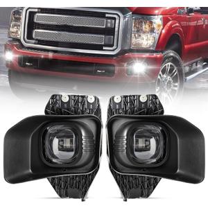 BUNKER INDUST LED Fog Lights for Ford F250/F350/F450 2011 2012 2013 2014 2015 2016, Bumper Driving Fog lamp Kit Complete Set Fog Light with Mounting Kit and Bezel Cover