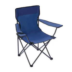 Heavy Duty Camping Chairs,Portable Folding Oversized Camping Chair with 1 Cup Holder for Indoor or Outdoor,Support 330 LBS Weight Capacity for Beach Patio Pool Park (Blue)
