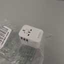 Universal Travel Adapter, International Travel Plug Adapter with 2 USB-C(PD 20W)  1 USB-A Ports, All in One Portable Adaptor, for USA, UK, EU, AU  224+ Countries (White) US