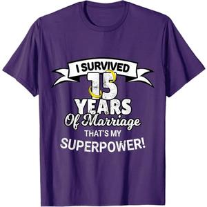 15 Year Funny Wedding Anniversary T-Shirt, Size S