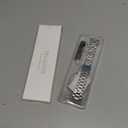 MioHHR Solid Stainless Steel Bands Compatible with Apple Watch 38mm 40mm 41mm, Metal Strap with Soft TPU Case for iWatch Bands Series 9 8 7 6 5 4 3 2 1 SE SE2 SE3 Women and Men, Silver