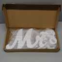 Mr & Mrs Sign for Wedding Table, Large Mr and Miss Wooden Letters, Party Decoration Head Table Wedding Wood Letter, Just Married Sign Anniversary Party Valentine's Day Decor (white)