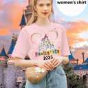 MYHALF Magical Family Shirts Matching 2025 Vacation Family Matching Outfits Mom and Mini Cute Summer Trip Clothes (L)