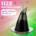 40 oz Witch Hat Cup & Straw Witch Party Hat Drinking Cup Reusable Drinking Tumbler for Movie Themed Princess Theme Birthday Gift
