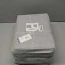 BALEINE 4 Pack Fabric Storage Bins for Shelves, Linen Storage Baskets for Organizing, Decorative Closet Bins for Clothes, Home (Grey, 15"x11"x9.5")