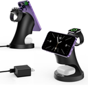 Streamline Wireless Charger, Magnetic 3 in 1 Charging Station for Magsafe iPhone16/15/14/13/12/Pro/Plus/Pro Max, 5W Charger for Magsafe Apple Watch9/8/7/6/5/4/3/2/SE, for Airpods3/2/Pro