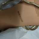 Modatope Women Gold Heels Strappy Chunky Heels for Women Gold Prom Shoes Open Toe Ankle Strap Chunky Block Heeled Sandals Size 11