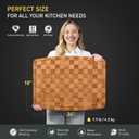 Extra Large Bamboo Wooden Cutting Board Wood Cutting Boards for Kitchen, 23.5"L x 18"W