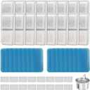(16 Pack) Cat Water Fountain Filters Replacement Compatible With oneisall Cat Water Fountain, Cat Fountain Filters for 67oz/2L Stainless Steel Cat Fountain