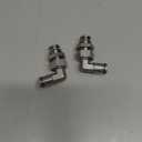 2Pcs 304 Stainless Steel Bulkhead Elbow 1/4" x 1/4" Tube OD Push to Connect Tube Fitting, PLM-1/4 Bulkhead 90 Degree Elbow Pneumatic Quick Connect Air Fitting