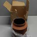 Farmhouse Vase for Home Decor, Vintage Rustic Terracotta Flower Vase Suitable for Home Decor, Living Room, Shelf, Dining Table. Rust Red 7IN.