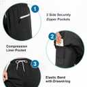 SILKWORLD Men Swim Trunks with Compression Liner 7" Bathing Suits Quick Dry Swimming Shorts with Zipper Pocket (XXL)