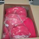 Intelligent Design Comforter Set Fun Bedroom Dcor - Modern All Season Polka Dot Print, Vibrant Color Cozy Bedding Layer, Matching Sham, Decorative Pillow, Full/Queen, Zebra Pink 4 Piece