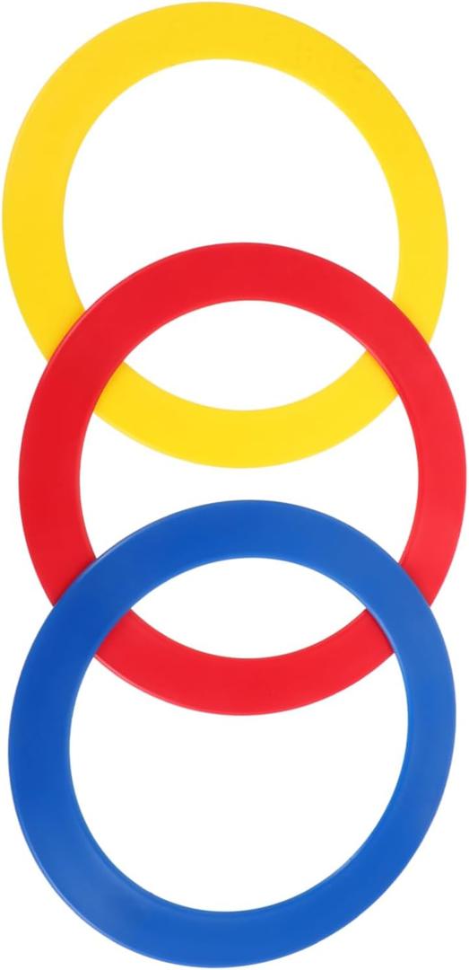 KESYOO 3pcs Acrobatic Juggling Rings Hand Throwing Circus Performance Props Hand Skills Rings for Circus Acts Juggling Toys High Performance