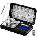UNIWEIGH Milligram Scale 50g/0.001g High Precision,Digital mg Scale with LCD/Tare,6 Units Jewelry Scale,Micro gram Scale for Powder,Coins,Gold,Reloading Scale,Included Cal Weight,Batteries