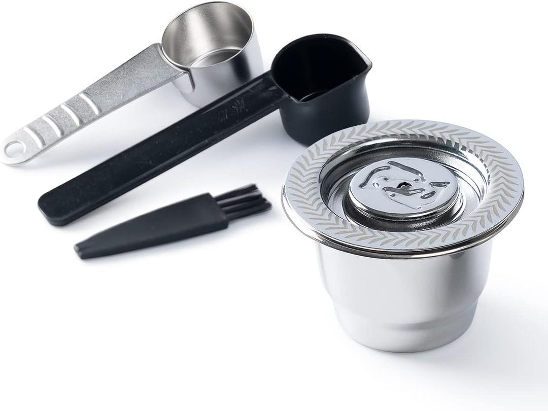 Stainless Steel Reusable Coffee Capsules Fit For N espresso Capsules OriginalLine, Metal Refillable Espresso Coffee Filter Pods Compatible For N espresso Machines Brewers