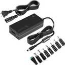 Gonine 12V 5A Power Supply 60W Adapter, fit for 12 Volt LED Light Strips LCD Monitor CCTV Camera Security System Router. AC 100-240V to DC 12V 5A 4A 3A 2A Converter Cord with 8 Tips.