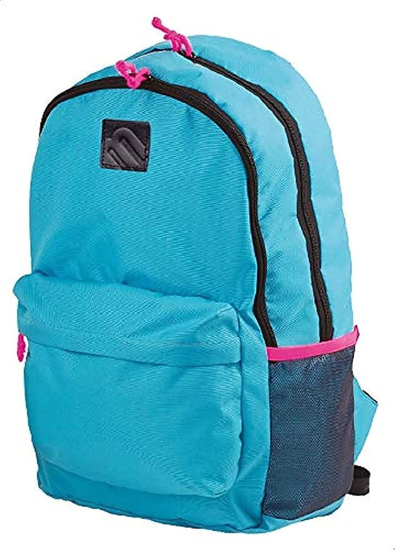 Mintra Office Backpack, Water-resistant Everyday Bag with Adjustable Straps, Unisex Backpack for Travel, College, Multi-Compartments with Secure Zippers, Turquoise, 20L Large, 12.59" W x 20" H