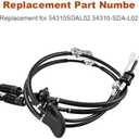 Manual Shifter Cables Replacement for 54310-SDA-L02 Shift Cable Compatible with Honda Accord 2003-2007 Euro-R 2001-2006 TSX 2004-2008 for 5/6 Speed K24 Transmission